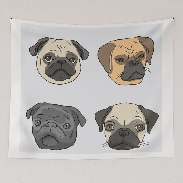 Item preview, Pug Dog Art Pugs puppy funny cute dogs designed and sold by Coolstuff4you71.