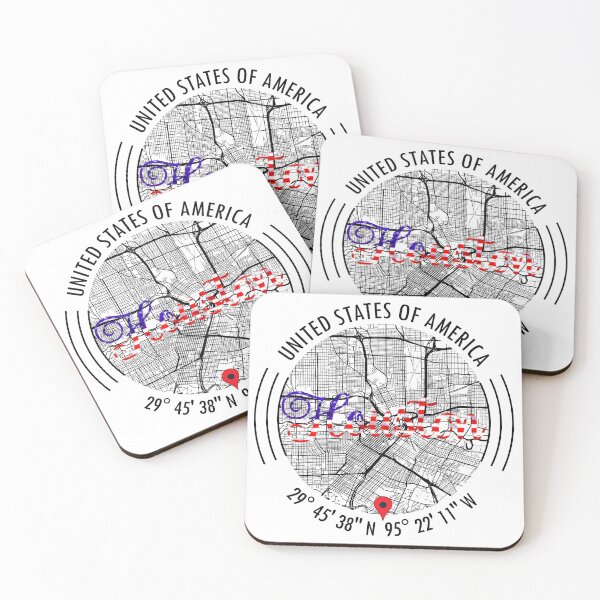 Item preview, Houston, USA Road Map Art - Earth Tones designed and sold by hatimelhag.