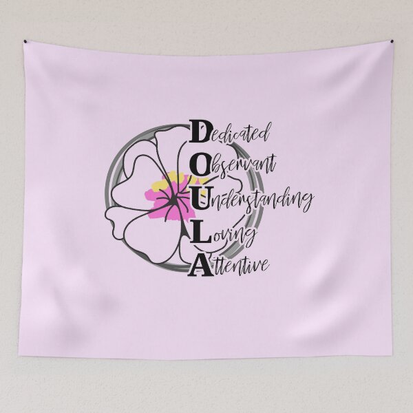 Item preview, Doula Midwife Flower Birth Labor Support Home Birth Natural Birth Coaches designed and sold by TopTeeShop.