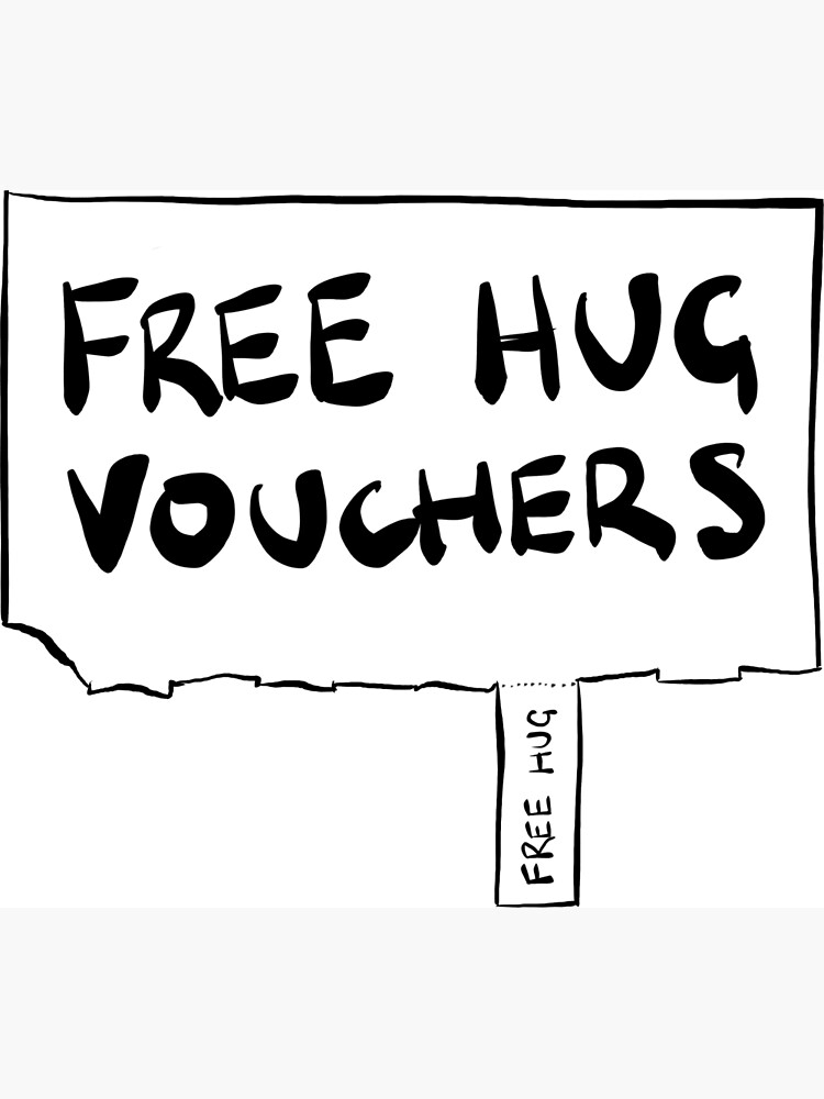 "Free hug vouchers" Framed Art Print by haydnmariu Redbubble