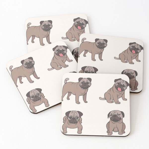 Item preview, Pug Dog Art Pugs puppy funny cute dogs designed and sold by Coolstuff4you71.