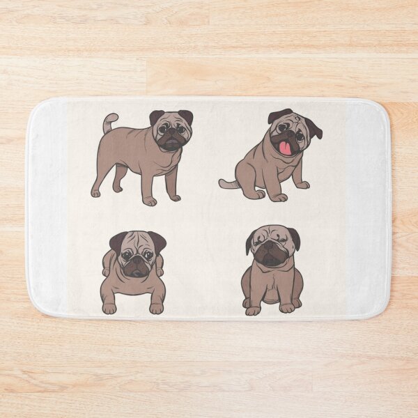 Item preview, Pug Dog Art Pugs puppy funny cute dogs designed and sold by Coolstuff4you71.