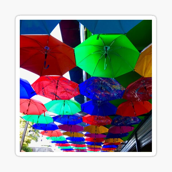 "Costa Rican Umbrellas" Sticker for Sale by Redbubble