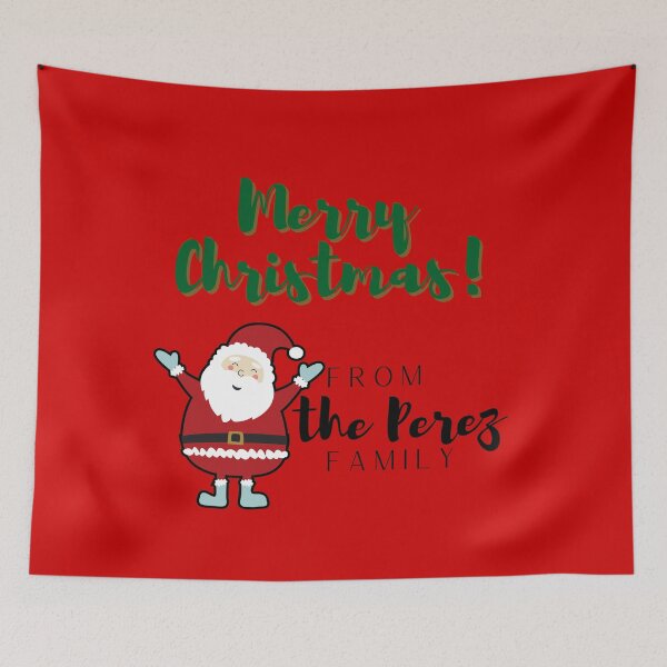 Item preview, Merry Christmas From The Perez Family designed and sold by blacklittlemoon.