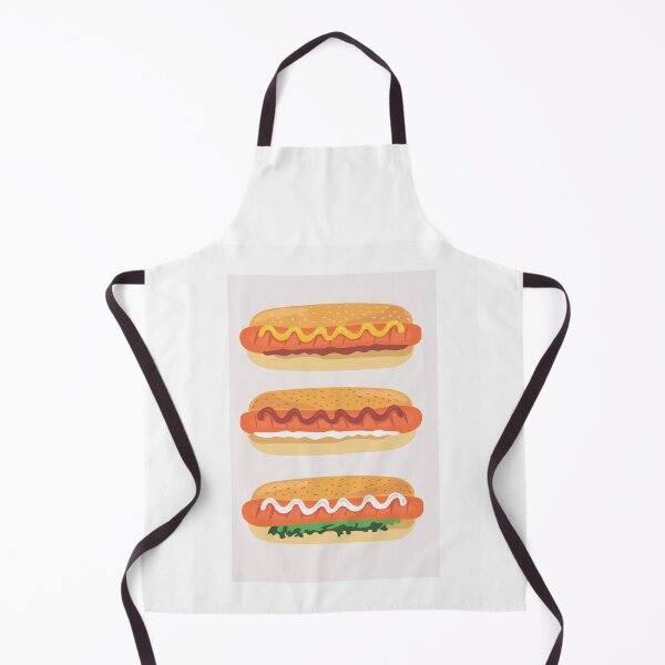 Item preview, Three hot dogs with different sauces: ketchup, mayonnaise, mustard. designed and sold by IrinaSenkova.