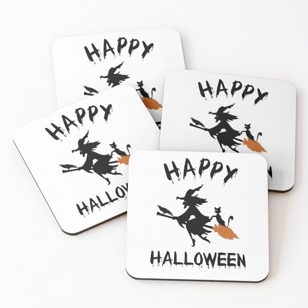 Item preview, Halloween is calling, witch, cat and raven on their way. designed and sold by Bodino.