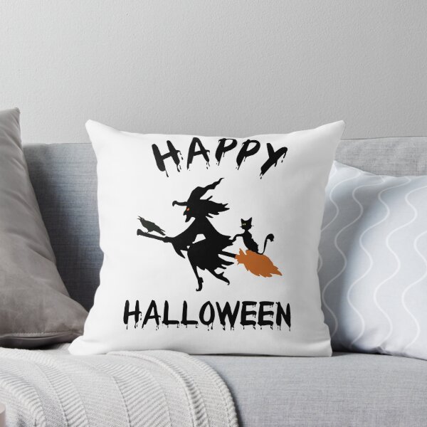 Item preview, Halloween is calling, witch, cat and raven on their way. designed and sold by Bodino.