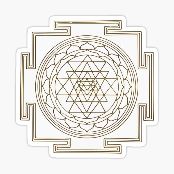 Item preview, Sri Yantra White and Gold designed and sold by mantra2yantra.