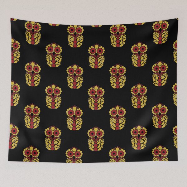 Item preview, Gold and Crimson Owl designed and sold by RhubarbMyrtle.