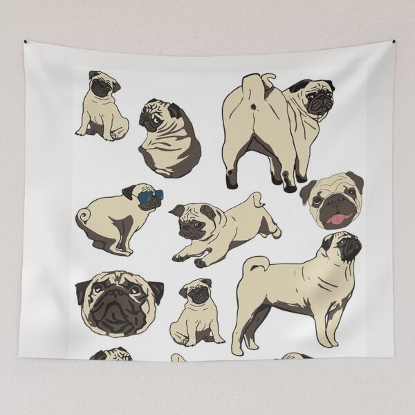 Item preview, Pug Dog Art Pugs puppy funny cute sezy dogs designed and sold by Coolstuff4you71.