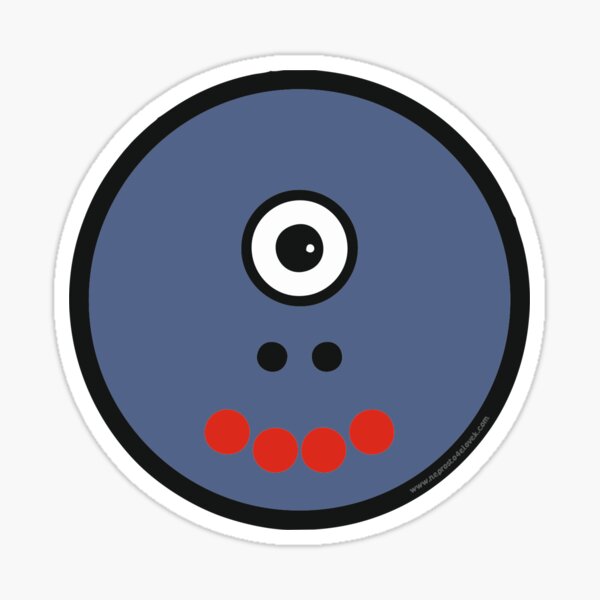 “Emoji «Cyclops Smile»” Sticker for Sale by neprosto4elovek | Redbubble