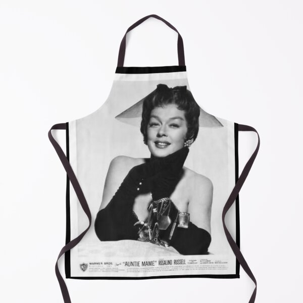 Antie Mame, fabulous elegance, glamor, mourning Apron