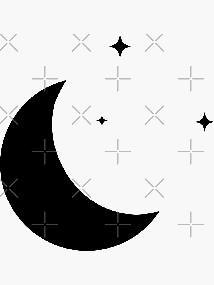 "Small Moon Logo" Sticker for Sale by JustGift Redbubble