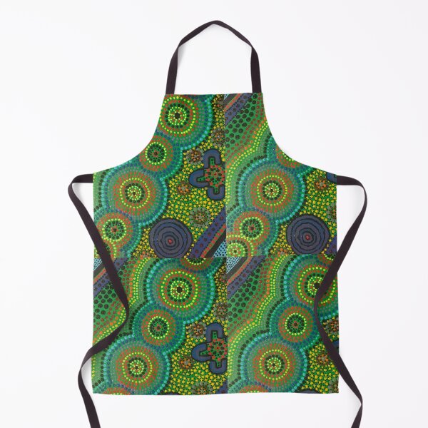 Item preview, Aboriginal art - greens designed and sold by Melchime.