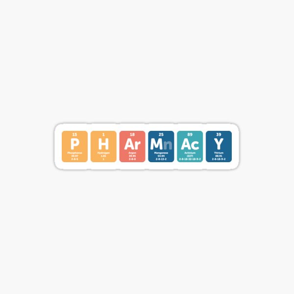 Vista previa del artículo con la obra «Tabla periódica de farmacia», diseñado y vendido por Eenig.