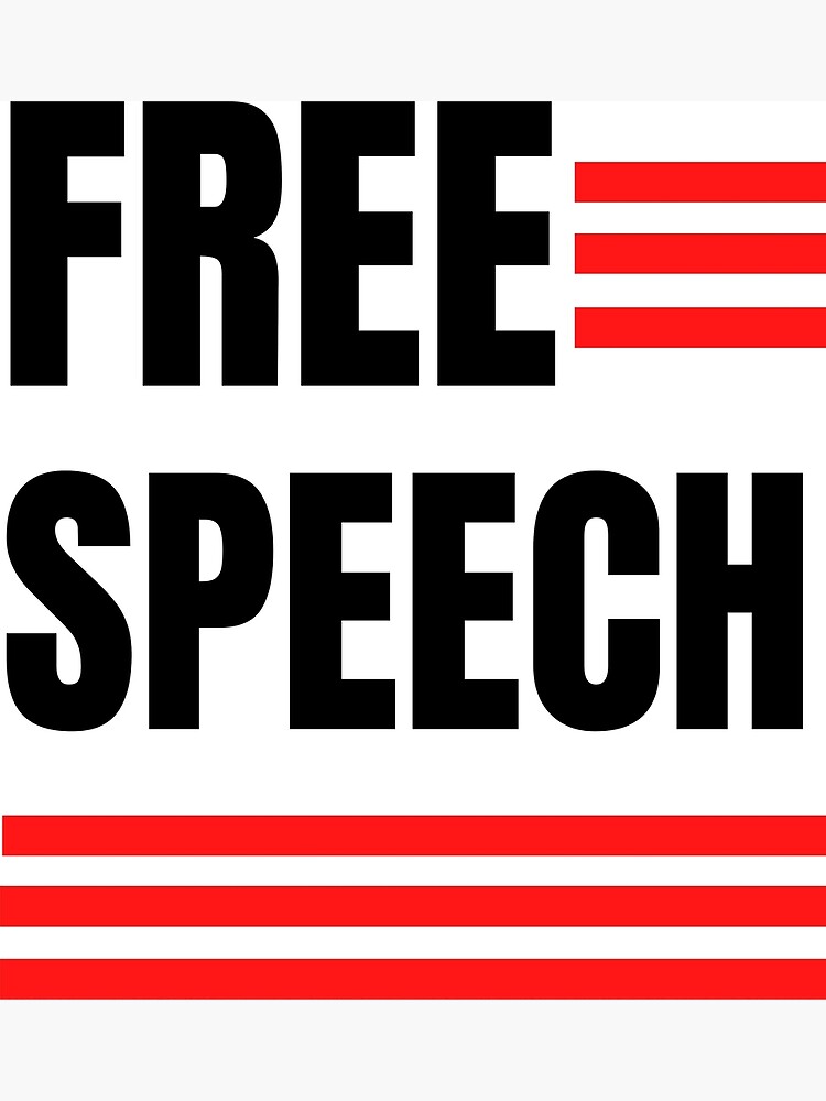 "Freedom Speech Once and Ever" Poster for Sale by russiamania Redbubble
