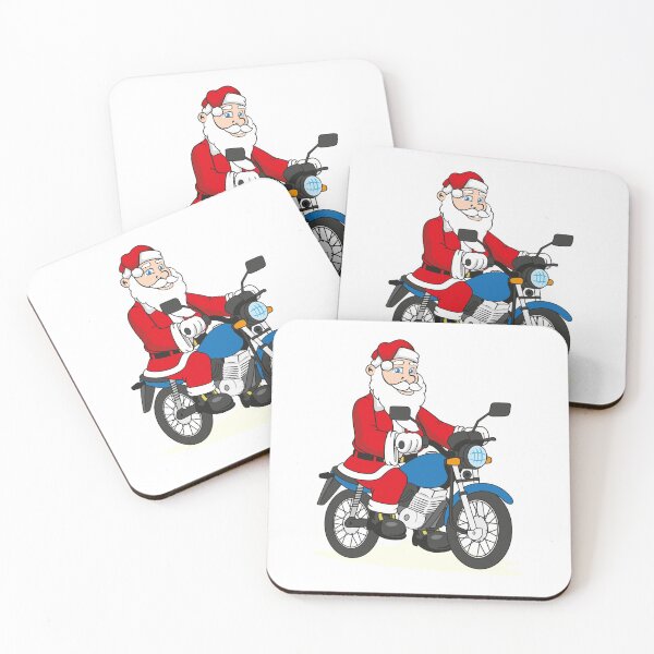 Item preview, Illustration of a Santa Claus riding a bike. Ideal Christmas seasonal materials designed and sold by LucianoCosmo.