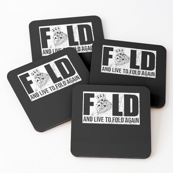 Item preview, Funny Poker FOLD AND LIVE TO FOLD AGAIN Gambler Gift designed and sold by tomtomd.