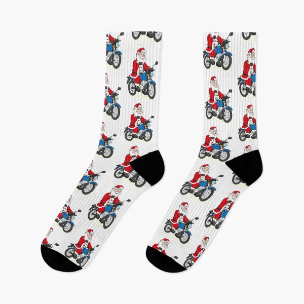 Item preview, Illustration of a Santa Claus riding a bike. Ideal Christmas seasonal materials designed and sold by LucianoCosmo.