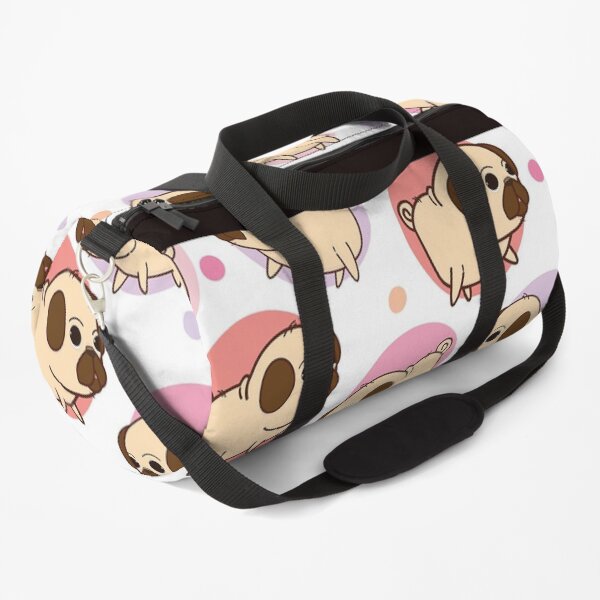Pug Dog Art Pugs puppy funny cute dogs Duffle Bag