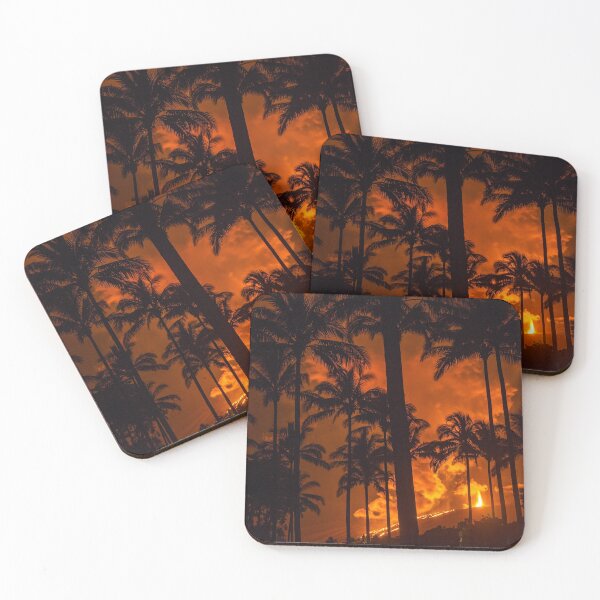Item preview, Palm Trees and Volcano on Tropical Island designed and sold by Coulous.