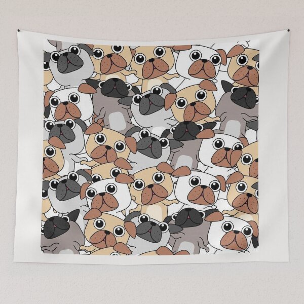 Item preview, Pug Dog Art Pugs puppy funny cute dogs designed and sold by Coolstuff4you71.