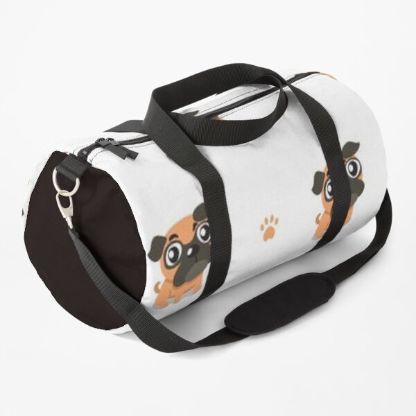 Pug Dog Art Pugs puppy funny cute dogs Duffle Bag