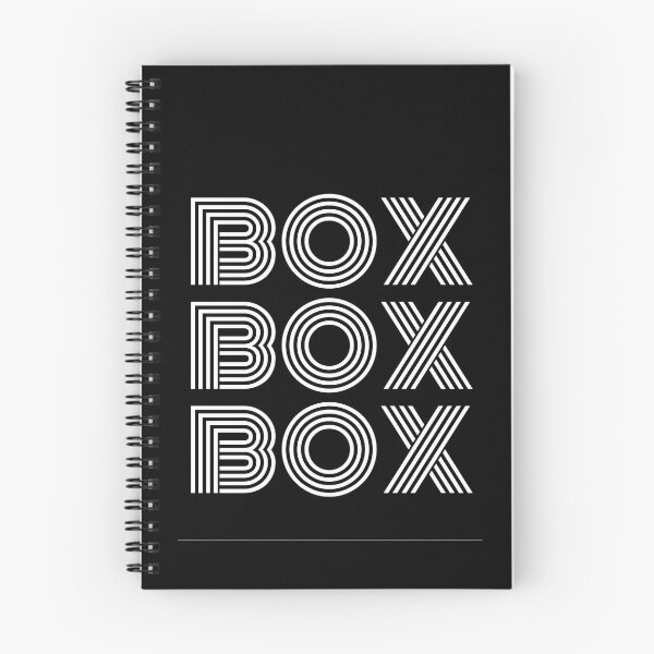 Item preview, "Box Box Box" F1 jargon ( white text  ) designed and sold by TheF1Racing.