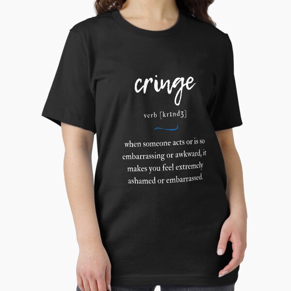 Artikel-Vorschau von Cringe (fremdschämen) Definition | Dictionary Collection, designt und verkauft von Designschmiede.