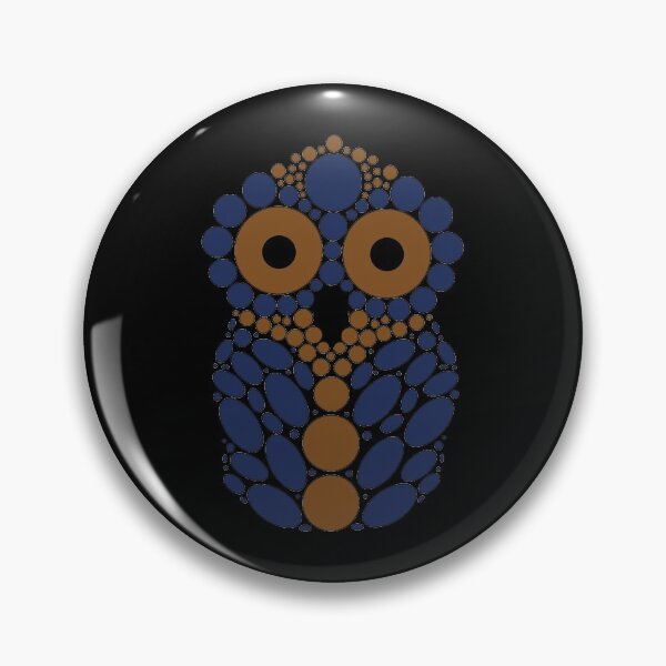 Item preview, Bronze and Blue Owl designed and sold by RhubarbMyrtle.