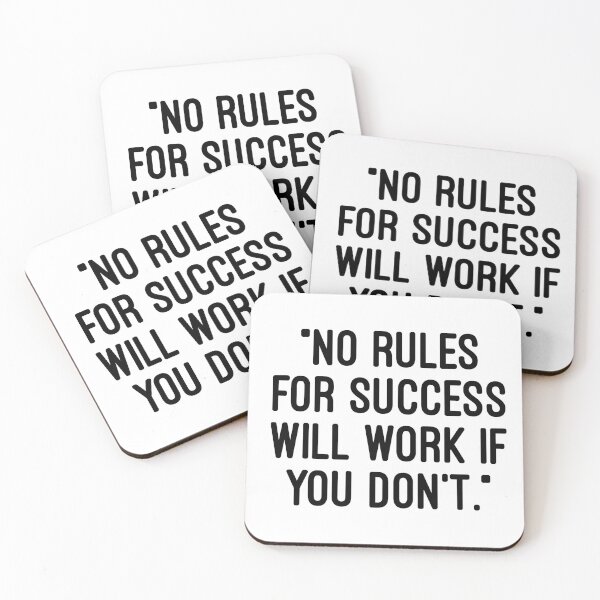 Item preview, No rules for success will work if you don't designed and sold by TheLifeInspired.