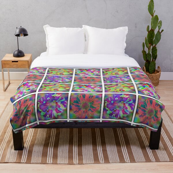 Item preview, Zinnia Flower, Programmatically Appended With Random Noise, Noisy Colors Regular Pattern designed and sold by Max-Wear.