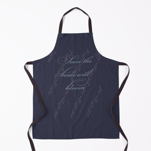 Item preview, Tiny redrosebuds on blue designed and sold by Magdalena Eriksson Design.