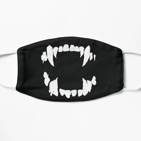 Vampire Mouth Teeth Face Mask Mask for Sale by zanydoodles