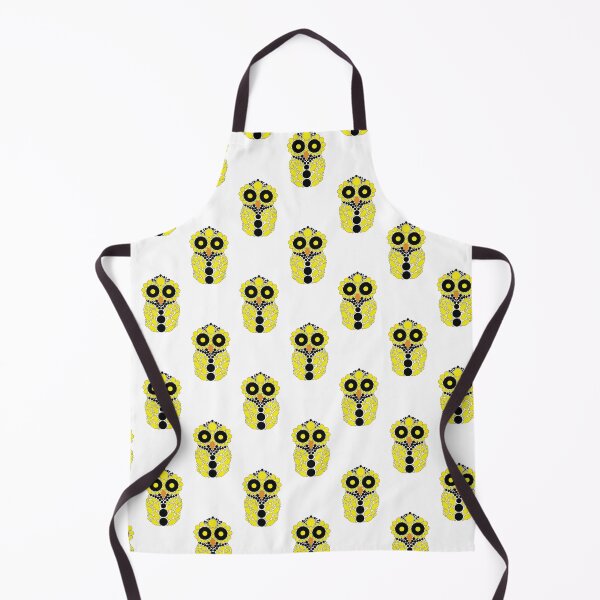 Item preview, Yellow and Black Owl designed and sold by RhubarbMyrtle.