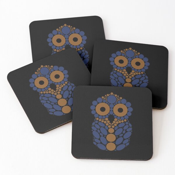Item preview, Bronze and Blue Owl designed and sold by RhubarbMyrtle.