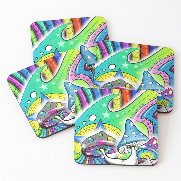 Item preview, Trippy mushrooms designed and sold by AK1Shirts.