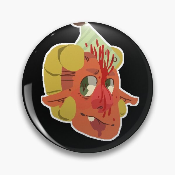Item preview, 'Whoops!' demon gore sticker designed and sold by Barrelisred.