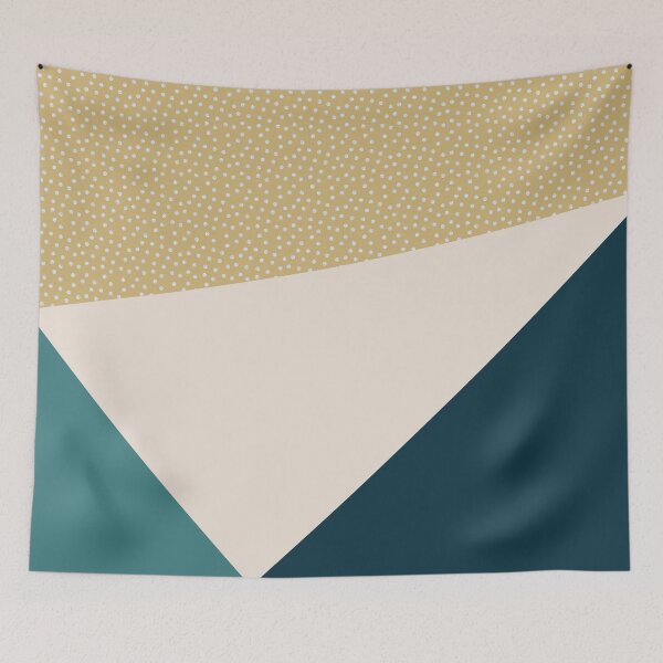 Item preview, Color Block (blues & gold) designed and sold by A. Koh.