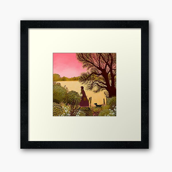 Autumnal Walk Framed Art Print