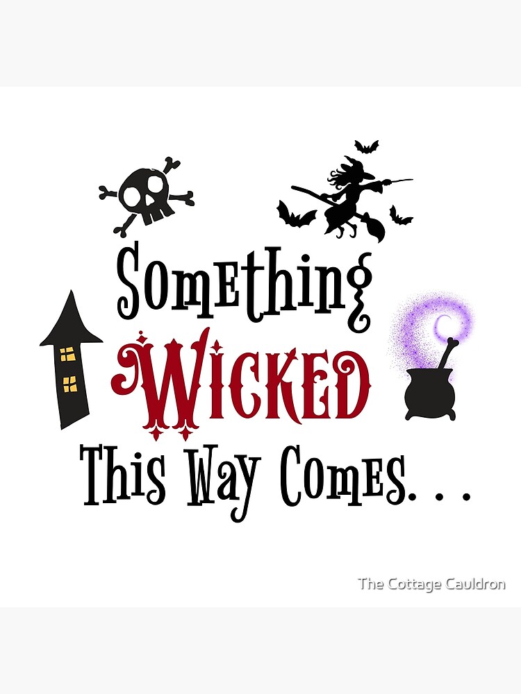 Something Wicked This Way Comes Round SVG