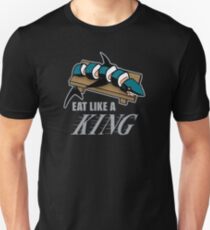 Camiseta unisex Comer como un rey (oscuro)