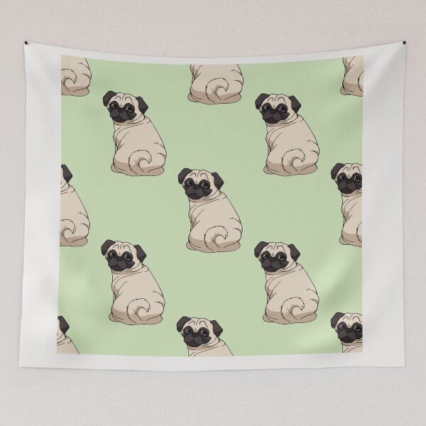 Item preview, Pug Dog Art Pugs puppy funny cute dogs designed and sold by Coolstuff4you71.