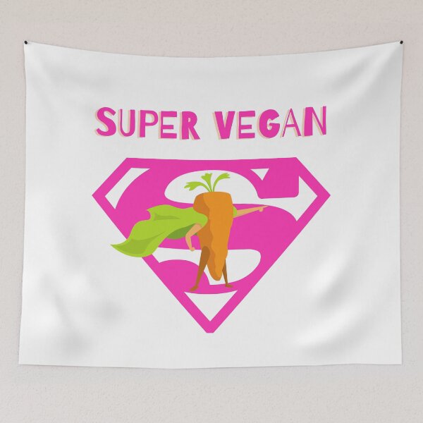 Item preview, SUPER VEGAN Halloween Vegan Funny Vegan Funny Vegan Essential T-Shirt designed and sold by SAJAMANIA.