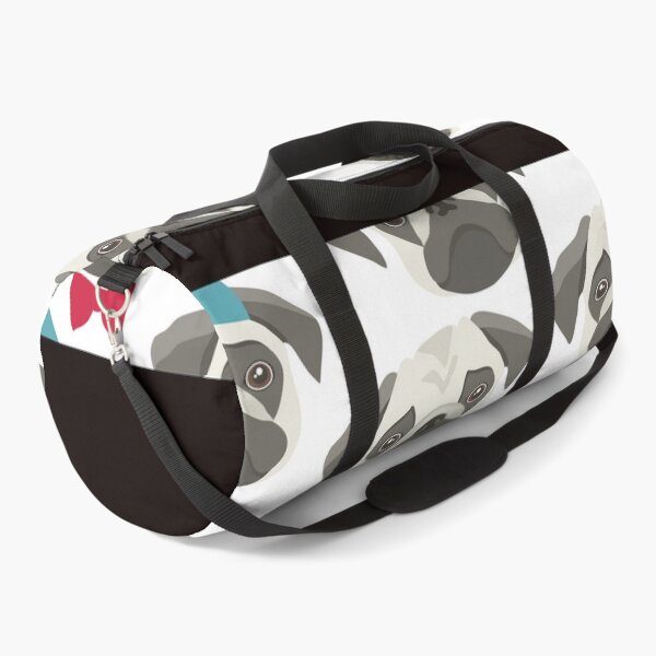 Pug Dog Art Pugs puppy funny cute dogs Duffle Bag