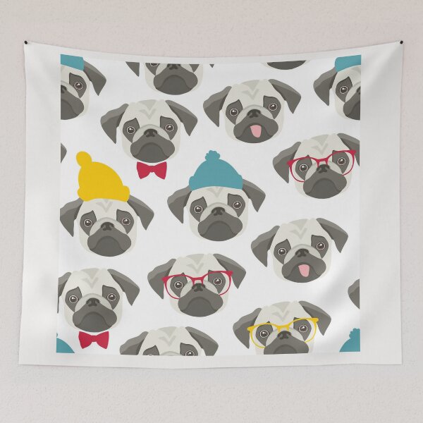 Item preview, Pug Dog Art Pugs puppy funny cute dogs designed and sold by Coolstuff4you71.