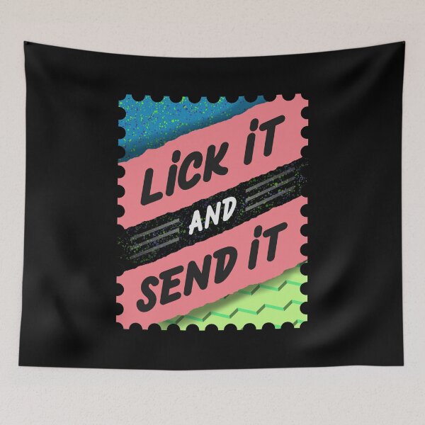 Item preview, Lick It And Send It F1 Stamp Design designed and sold by David Speed Design.