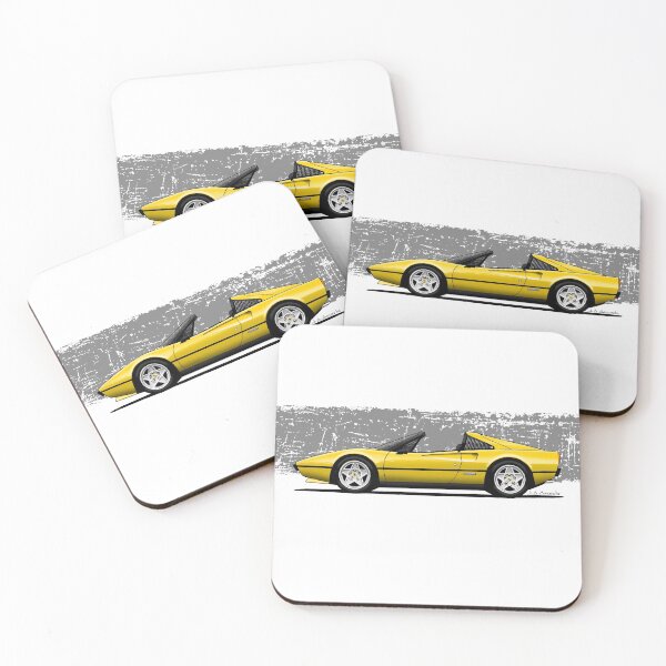 Item preview, My drawing of the yellow Maranello Italian classic sports car designed and sold by designjaag.