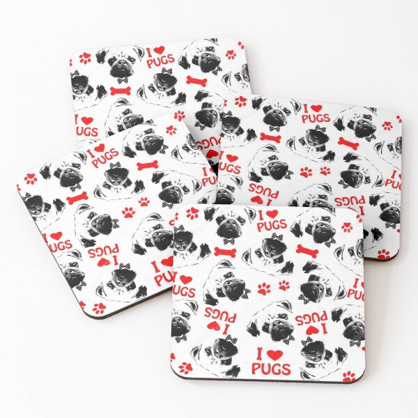 Item preview, Pug Dog Art Pugs puppy funny cute dogs I love Pugs designed and sold by Coolstuff4you71.