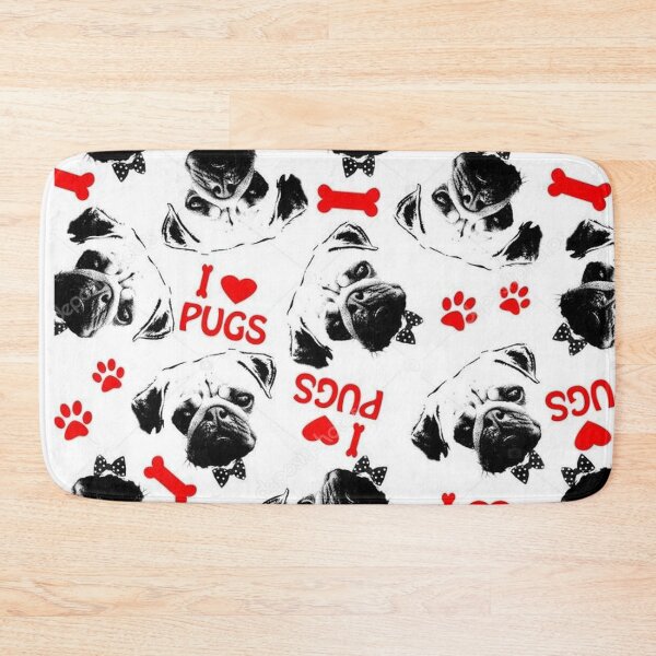 Item preview, Pug Dog Art Pugs puppy funny cute dogs I love Pugs designed and sold by Coolstuff4you71.